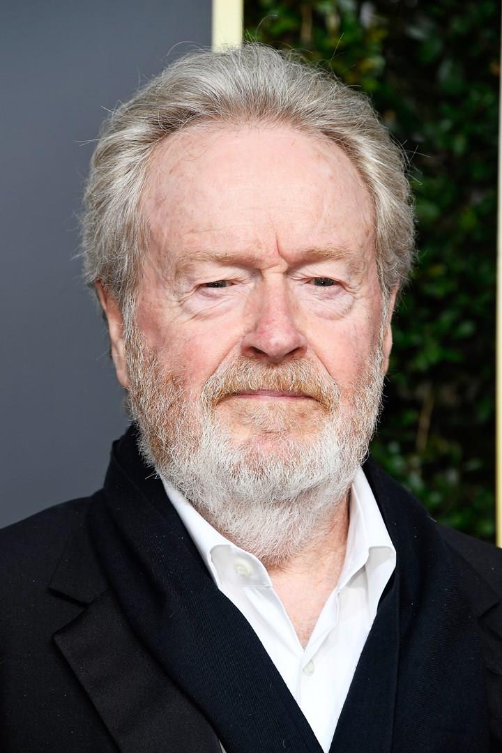 Ridley Scott durante la cerimonia del Golden Globe Ridley Scott, regista britannico