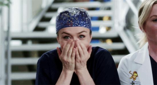 Caterina Scorsone in un dietro le quinte di Grey's Anatomy Caterina Scorsone è Amelia in Grey's Anatomy