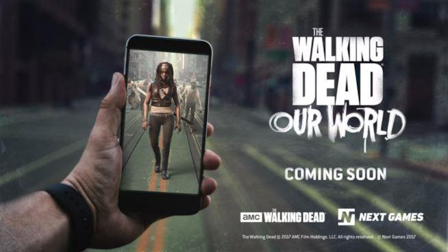 The Walking Dead: Our World, primo video gameplay per il gioco in realtà aumentata Una scena d'azione in una GIF di The Walking Dead: Our World
