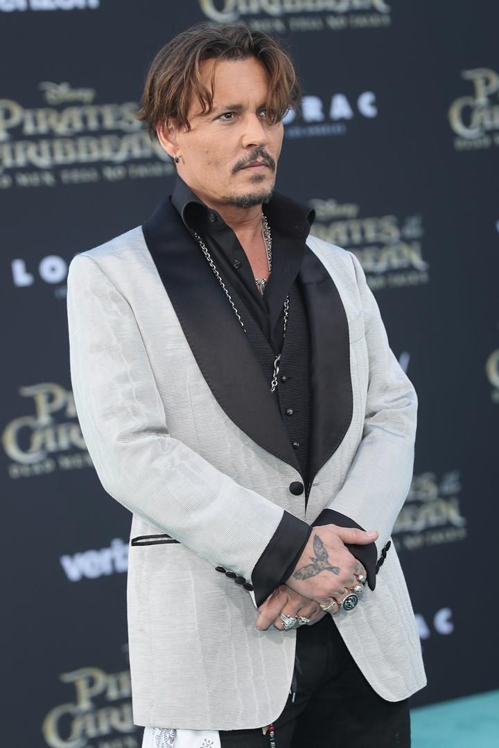Johnny Depp Johnny Depp alla prima di Pirati dei Caraibi - La vendetta di Salazar