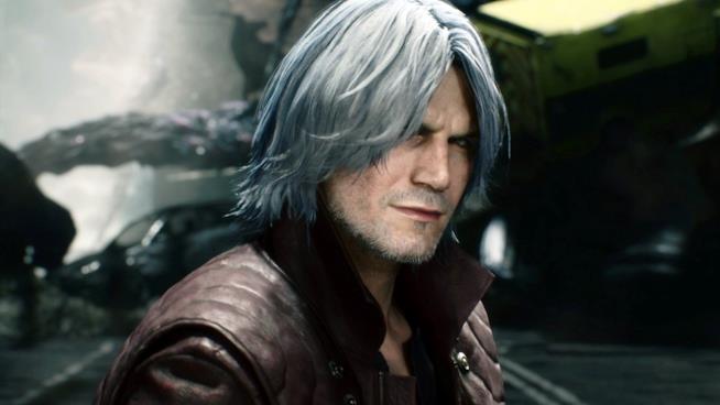 Devil May Cry 5, la seconda demo esce a febbraio Un primo piano di Dante da Devil May Cry 5