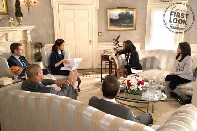 Il cross over tra le creature di Shonda Rhimes andrà in onda sugli schermi americani l'1 marzo Una scena del cross over che vedremo in Scandal
