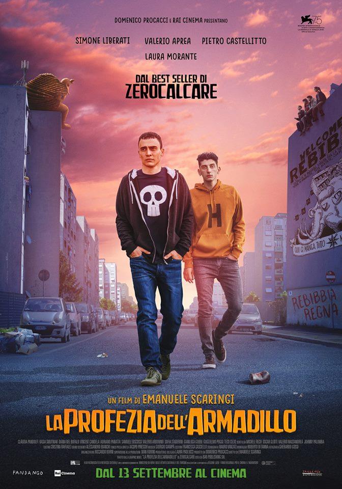 Online il primo trailer e il poster de La Profezia dell'Armadillo, tratto dal fumetto di Zerocalcare Poster de La Profezia dell'Armadillo