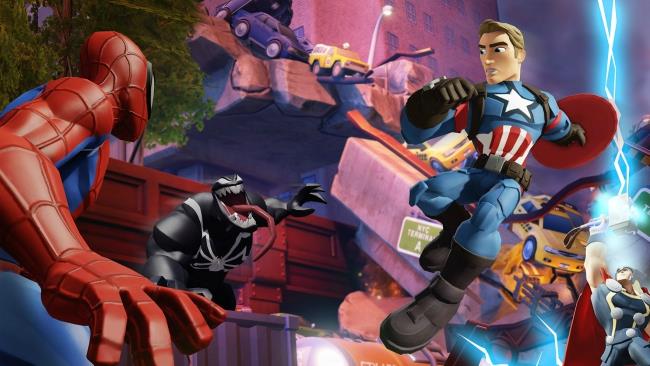 Doctor Strange e Spider-Gwen sarebbero stati due dei futuri personaggi di Dinsey Infinity Una scena di Disney Infinity 3.0 ambientata nel mondo Marvel