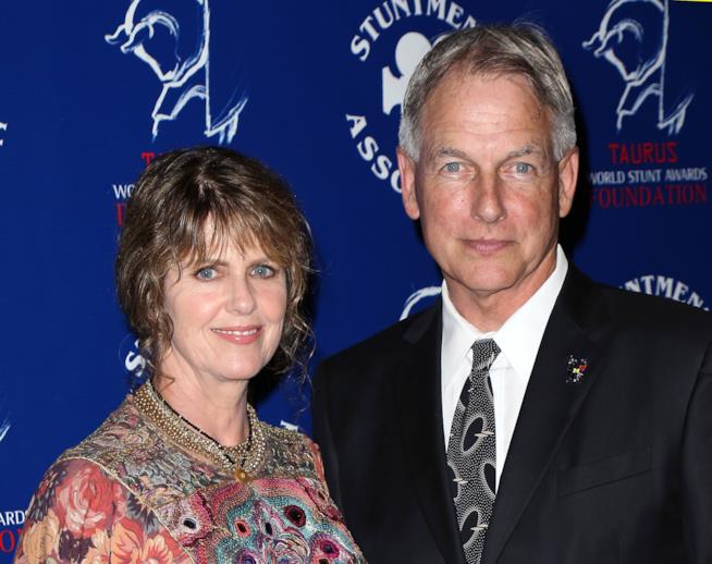 L'attore di N.C.I.S. Mark Harmon con la moglie Pam Dawber L'attore Mark Harmon con la moglie Pam Dawber