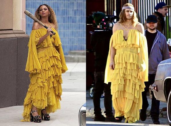 James Franco e Beyoncé Un collage tra James Franco e Beyoncé