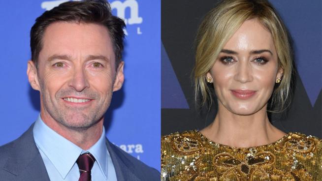 Hugh Jackman è stato rimproverato da Ryan Reynold e John Krasinski Hugh Jackman ed Emily Blunt