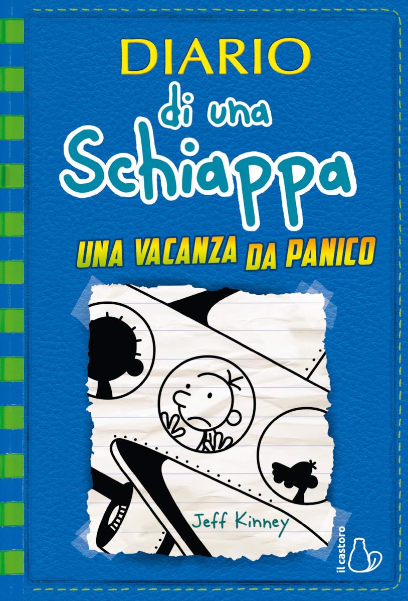 Diario di una schiappa, copertina penultimo libro La copertina di Una vacanza da panico, penultimo libro di Diario di una schiappa
