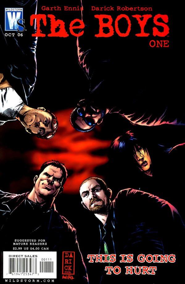 The Boys cover primo numero The Boys fumetto