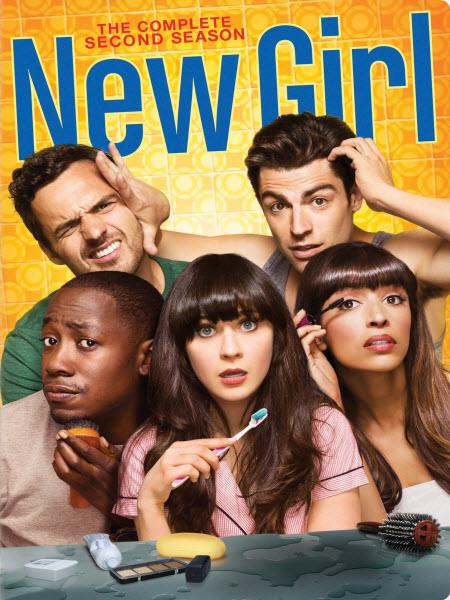 Il cast di New Girl al completo, in un'immagine promozionale della seconda stagione I protagonisti di New Girl in un'immagine promozionale della seconda stagione