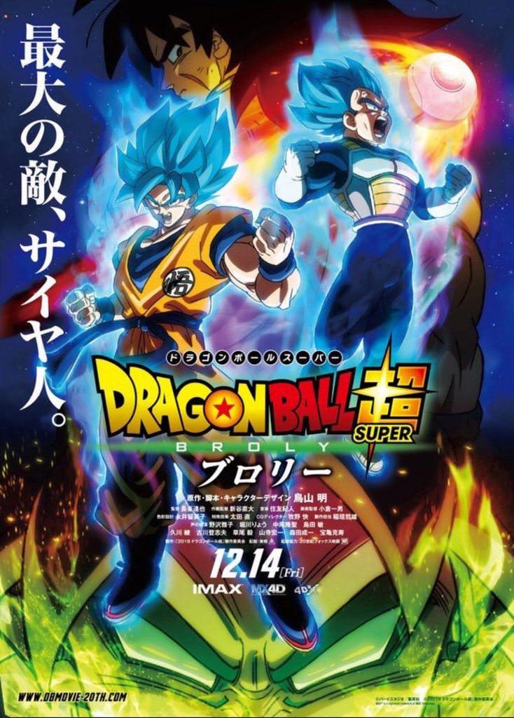 Dragon Ball Super Broly Poster Dragon Ball Super Broly Goku e Vegeta