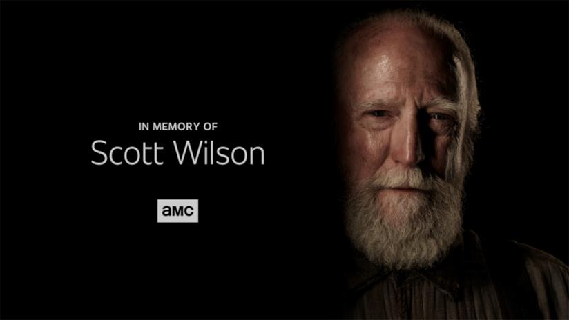 Scott Wilson ricordato alla fine di The Walking Dead 9x01 Scott Wilson: la produzione dedica alla sua memoria l'episodio 9x01 di The Walking Dead