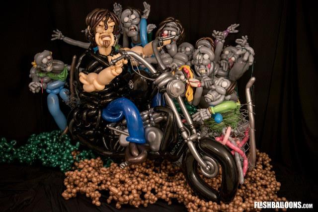 I personaggi di The Walking Dead prodotti in Balloon Art Daryn in Balloon Art