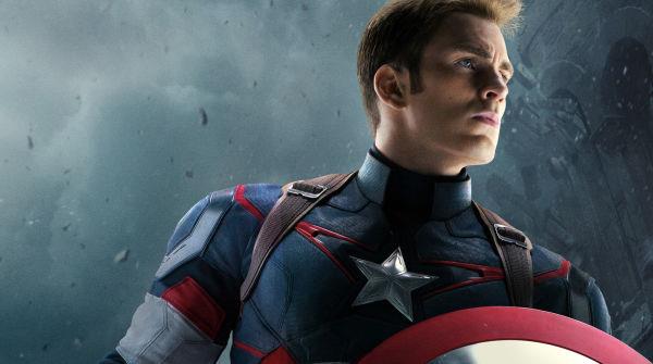 Captain America Primo piano di Chris Evans nei panni di Captain America