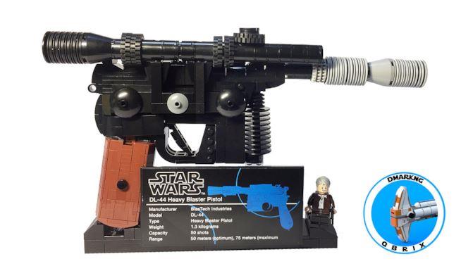 Blaster di Han Solo fatto di LEGO Dettagli del blaster di Han Solo di LEGO
