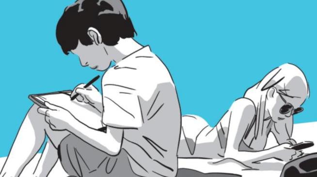 La cover del fumetto francese Una sorella La copertina del nuovo fumetto di Bastien Vivès