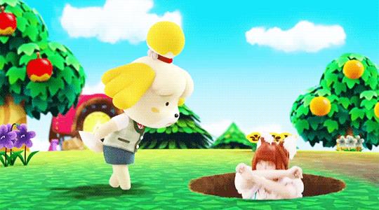 Nintendo annuncia Animal Crossing Pocket Camp per dispositivi iOS e Android Una scena in GIF del trailer di Animal Crossing Pocket Camp