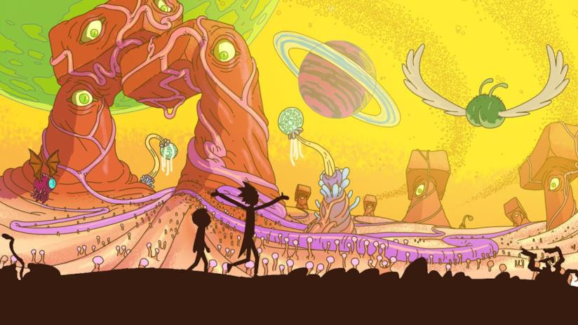 La gag del divano ospita... Rick e Morty!