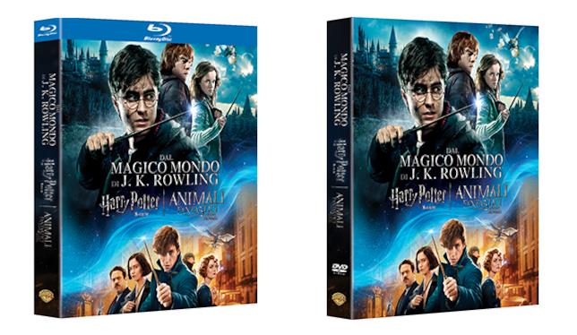 Wizarding World Boxset nelle due versioni Wizarding World Boxset, packshot delle due versioni