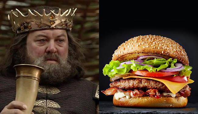 Il fast food per i fan di Game of Thrones Il fast food con menù speciale a tema Game of Thrones
