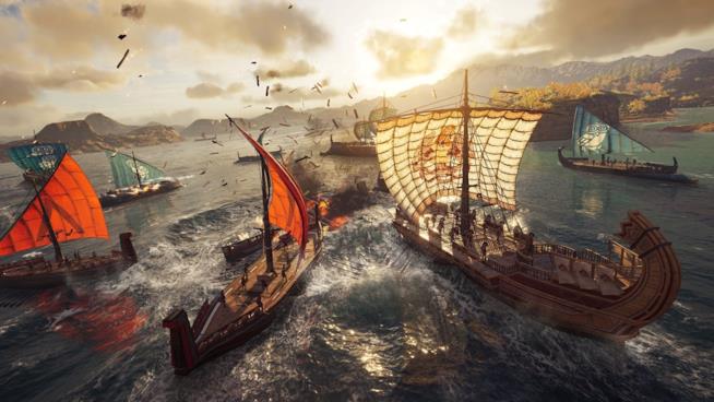 Assassin's Creed Odyssey, come potenziare la nave da guerra Un intenso combattimento navale in Assassin's Creed Odyssey
