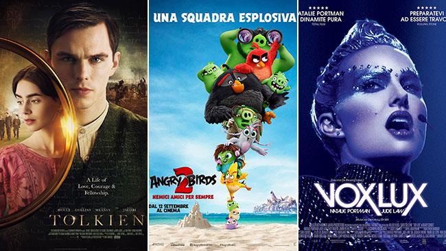 Weekend al cinema: i film in sala il 14 e 15 settembre 2019 I poster di Tolkien, Angry Birds 2, Vox Lux