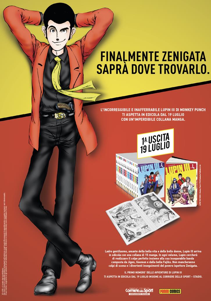 Lupin III in edicola Lupin III corriere dello sport