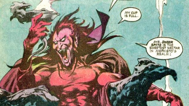 Mephisto Mephisto in una vignetta di un fumetto Marvel