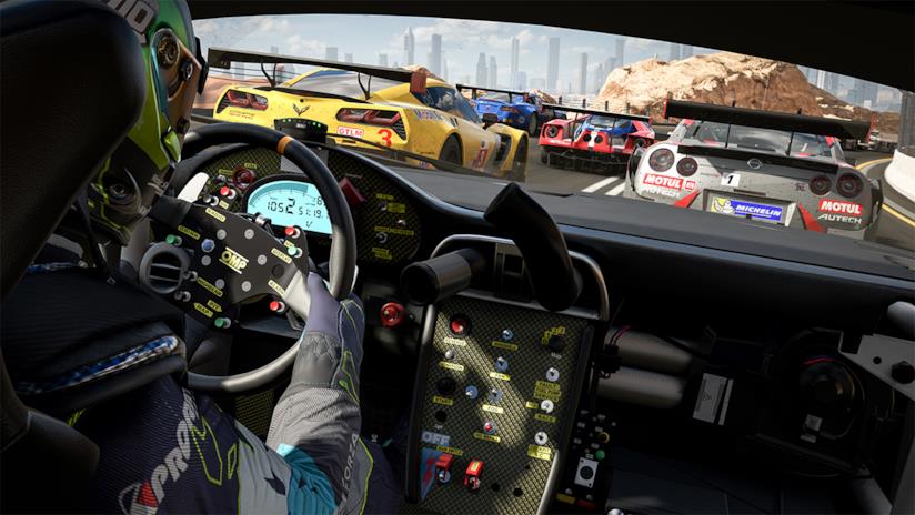 Forza Motorsport 7, nuovi video gameplay dal SDCC 17 Un interno vettura da Forza Motorsport 7
