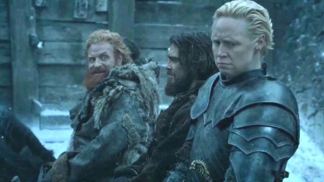 Tormund e il finto happy ending con Brienne in Game of Thrones Brienne disgustata dalle attenzioni del bruto Tormund
