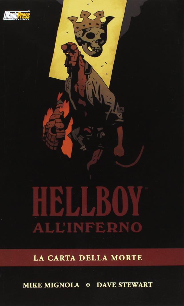 Hellboy all'inferno: La carta della morte Hellboy nella cover de La carta della morte