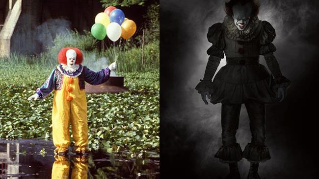 IT, ecco il nuovo Pennywise del remake di Andy Muschietti Pennywise originale e Pennywise remake