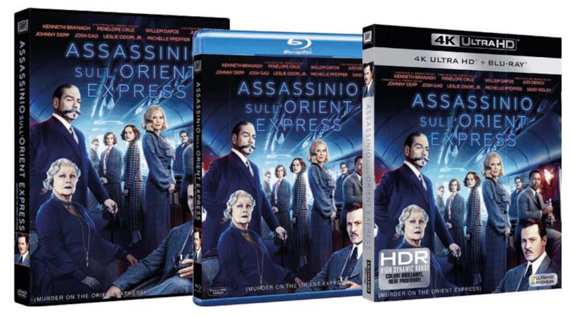 Assassinio sull'Orient Express: le edizioni Home Video italiane DVD, Blu-ray e Blu-ray 4K Ultra-HD di Assassinio sull'Orient Express