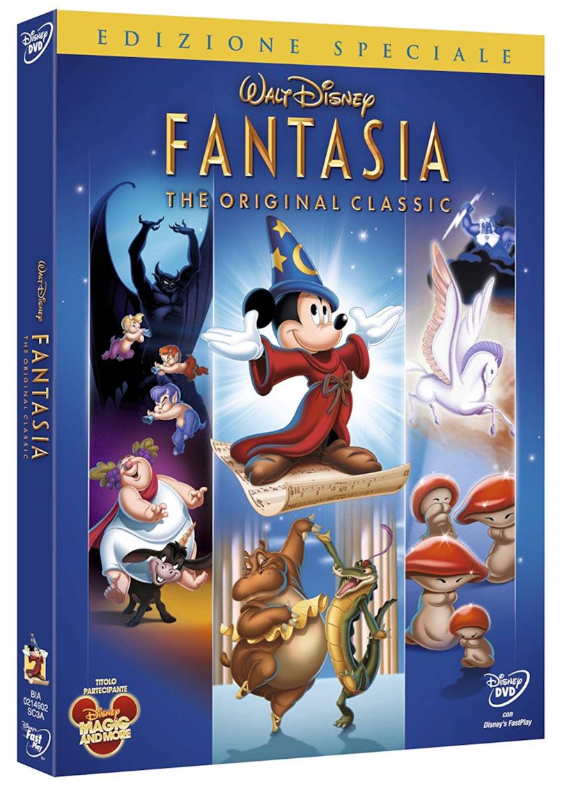 Cofanetto DVD di Fantasia Copertina con Topolino del cofanetto DVD di Fantasia