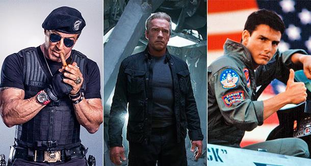 Inizio riprese per Top Gun 2, The Expendables 4 e Terminator 6 Foto composita Mercenari, Terminator e Top Gun