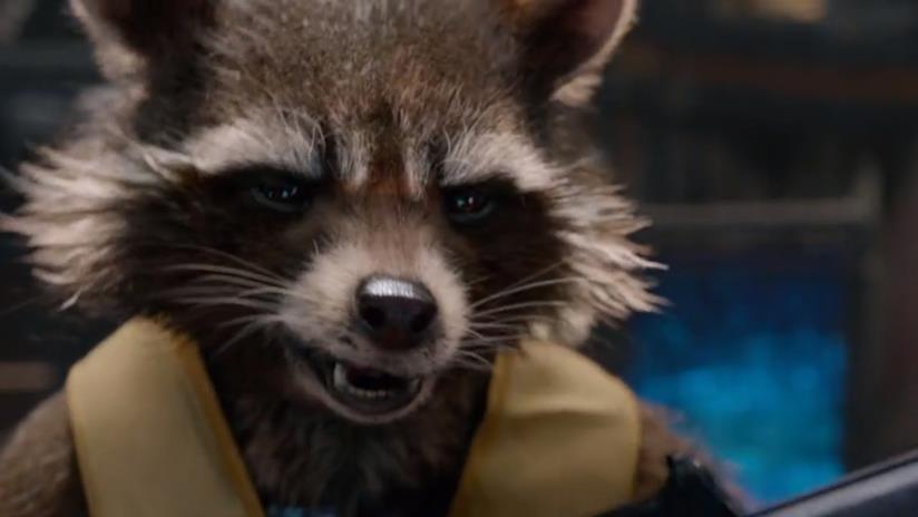 Due novità per Avengers: Infinity War Rocket Raccoon in una scena di Guardiani della Galassia
