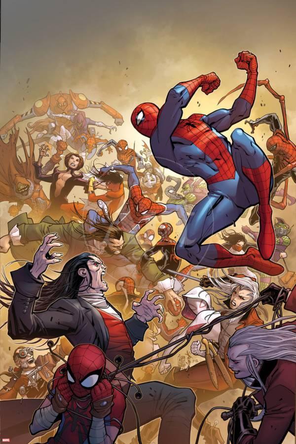La copertina di Amazing Spider-Man 14 La copertina di Amazing Spider-Man 14 disegnata da Camuncoli e Smith