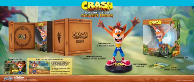 Crash Bandicoot: la statua da collezione prodotta da First 4 Figures Foto della limited edition della statua di Crash Bandicoot prodotta da First 4 Figures