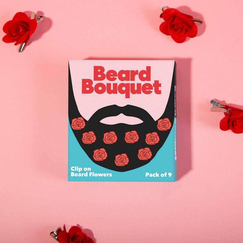 Beard Bouquet decorazion decorazioni per barba San Valentino