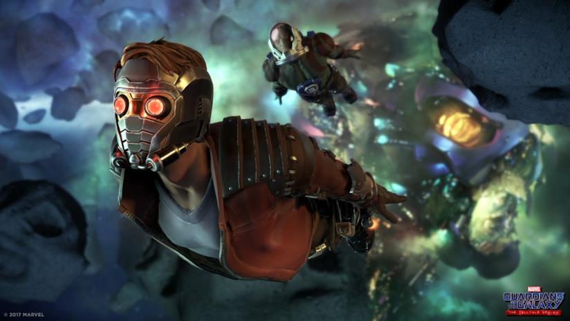 Le prime immagini ufficiali del videogame dei Guardiani della Galassia Gli eroi di Guardian of the Galaxy: The Telltale Series in azione