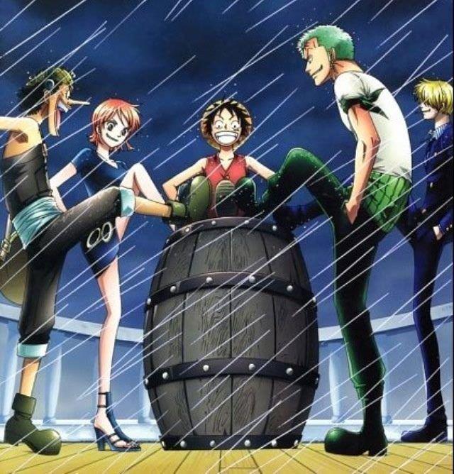 One Piece l'arrivo nella Rotta Maggiore One Piece la ciurma di Rufy all'entrata della Rotta Maggiore