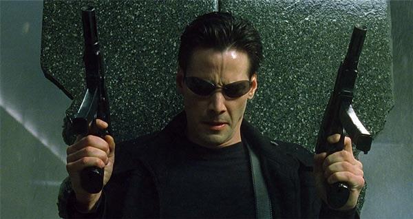 Neo, il personaggio simbolo di Matrix Una sequenza di Matrix con protagonist Neo