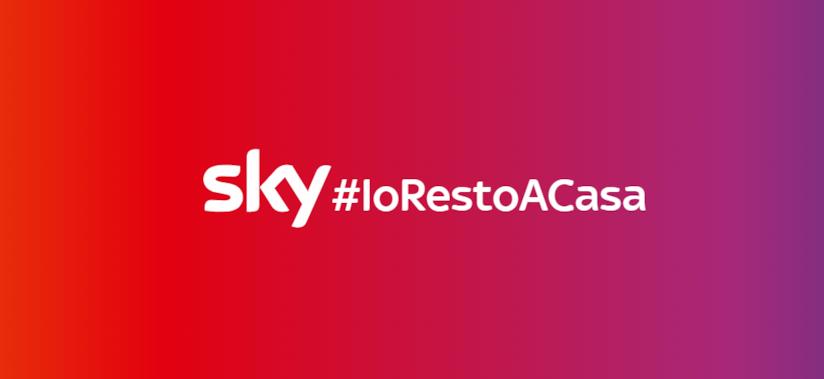 Emergenza Coronavirus: per gli abbonati Sky tutti i pacchetti sono gratis fino al 3 aprile Il banner di Sky per l'iniziativa #IoRestoACasa