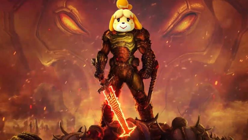 Un fan ha creato un amiibo che unisce insieme Doom e Animal Crossing Doom e Animal Crossing meme