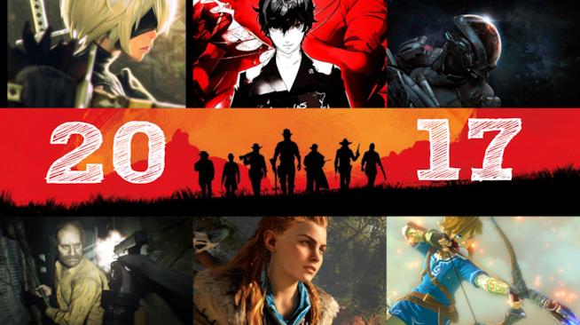 I videogiochi migliori da comprare nel 2017 I volti di alcuni dei personaggi dei migliori videogame del 2017