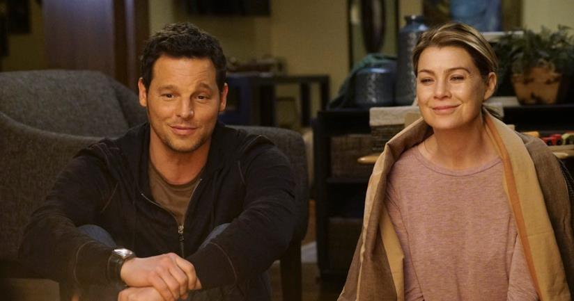 Ellen Pompeo dice la sua sull'addio di Alex Karev Alex e Meredith in una scena di Grey's Anatomy