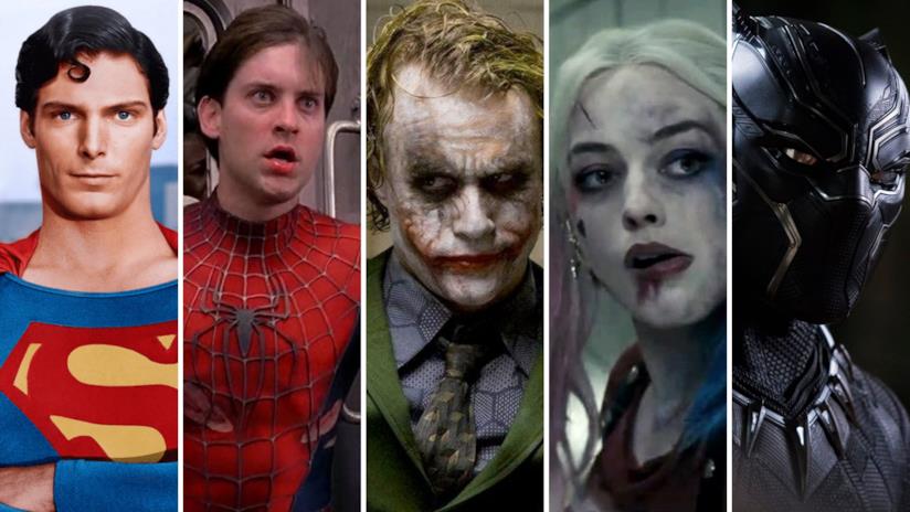 Tutti i cinecomic candidati agli Oscar della storia Superman, Spider-Man, Joker, Harley Quinn e Black Panther, tutti candidati all'Oscar