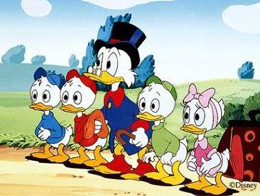Zio Paperone e nipoti Una scena di Ducktales