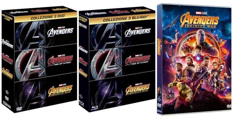 Tutte le edizioni Home Video di Avengers: Infinity War Il DVD e i cofanetti Blu-ray e DVD di Avengers: Infinity War