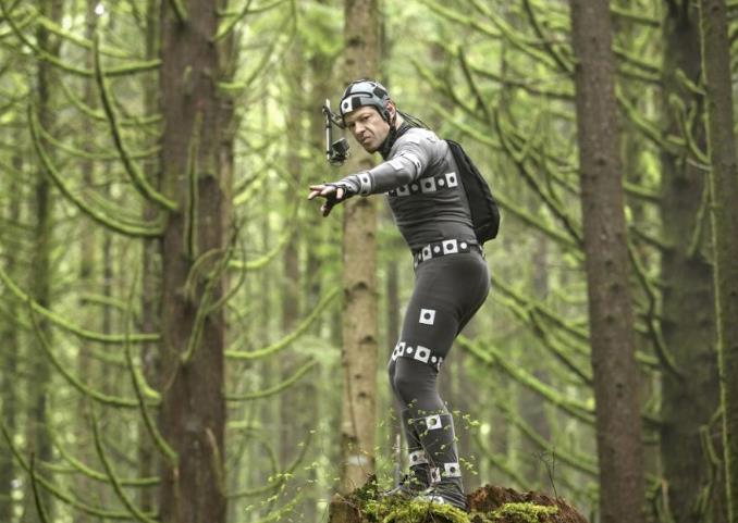 Andy Serkis - The War - Il pianeta delle scimmie The War - Il pianeta delle scimmie, una scena con Andy Serkis pieno di sensori